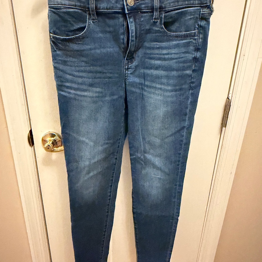 American Eagle Outfitters Women's Blue Skinny Jeans